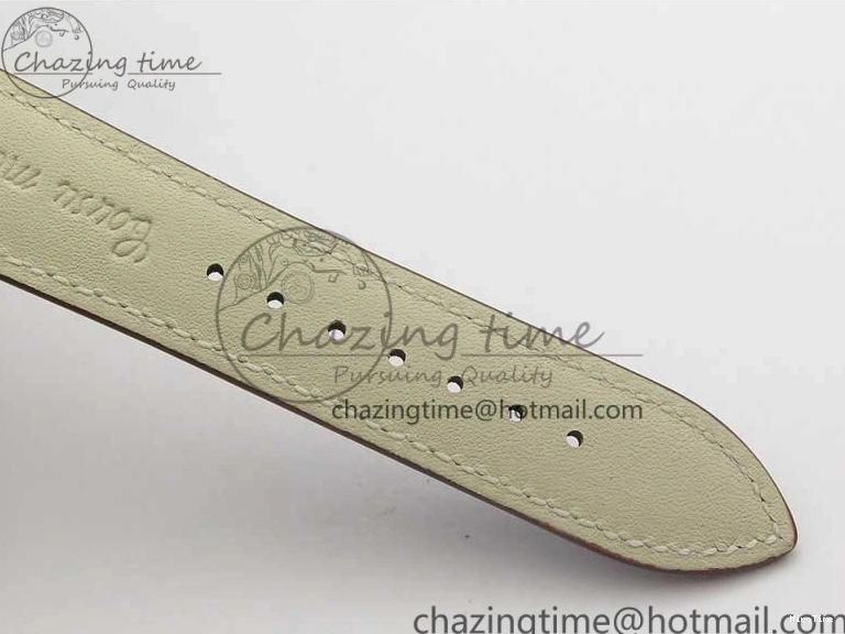 MIROTIME 1219 Calatrava 5524R Pilot Travel Time RG GRF Brown Dial on Brown Leather Strap MIYOTA TopPick 7155